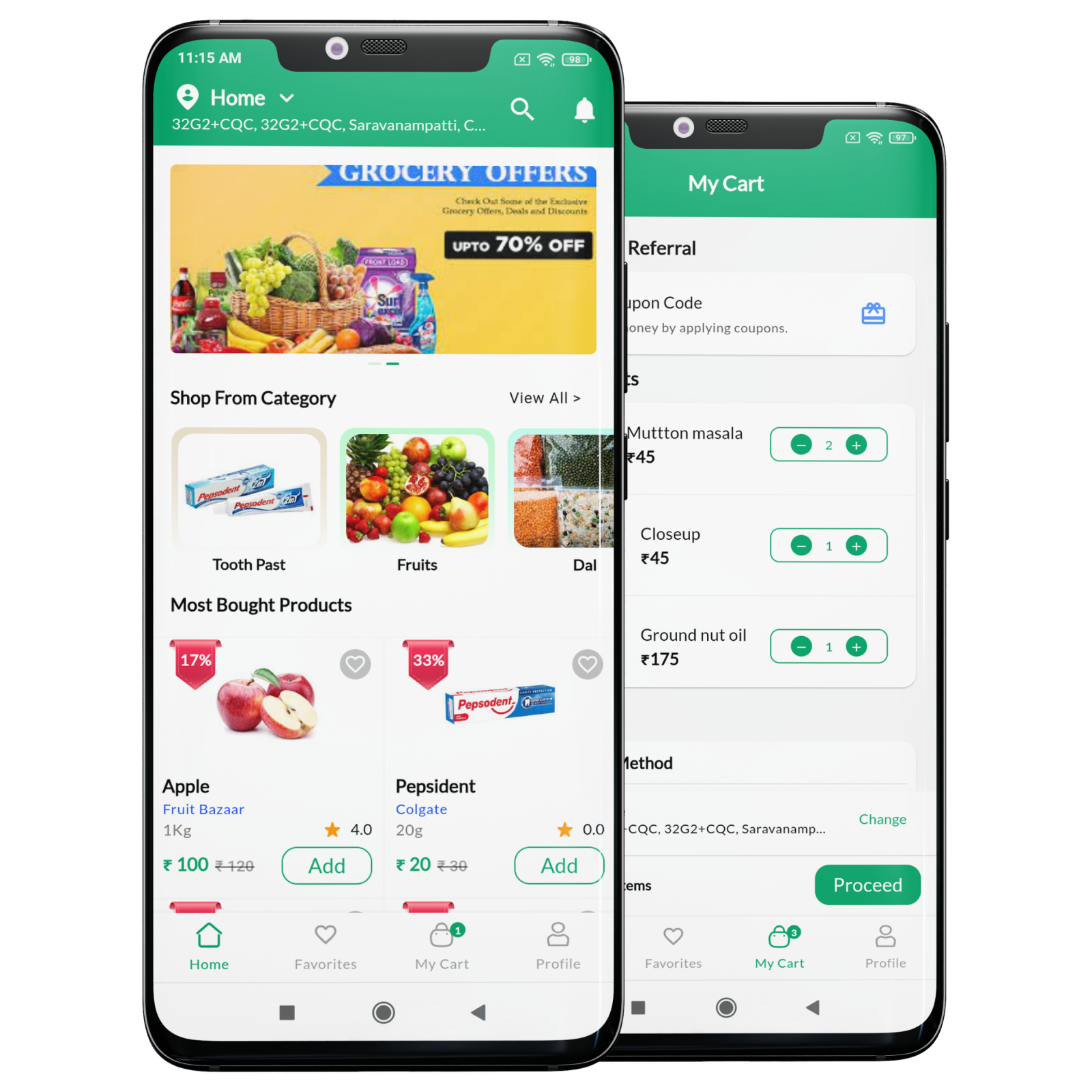 Online Grocery Delivery App Adhoc Softwares